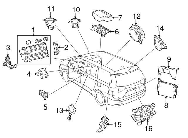 2008 toyota sienna parts diagram