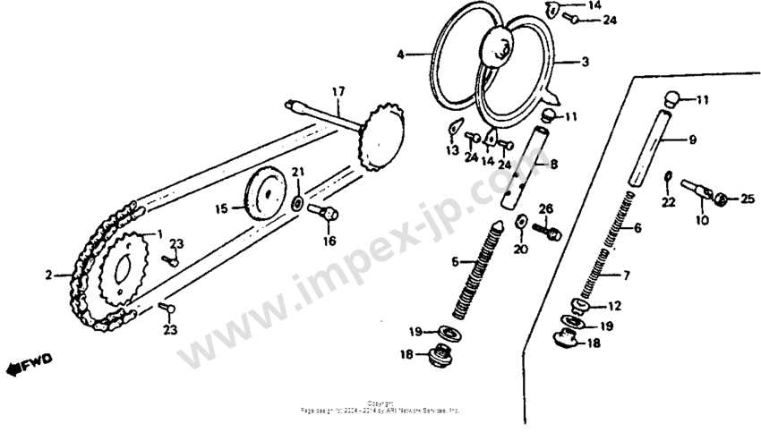 honda atc 110 parts diagram