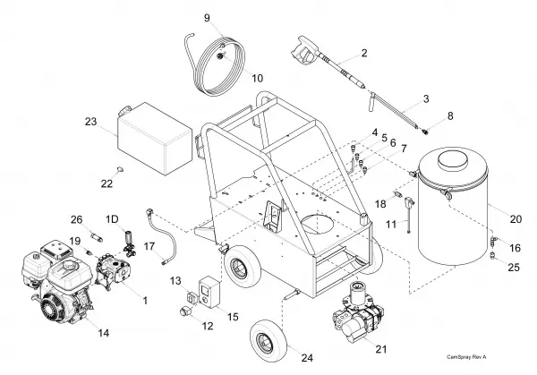 pressure washer pump parts diagram