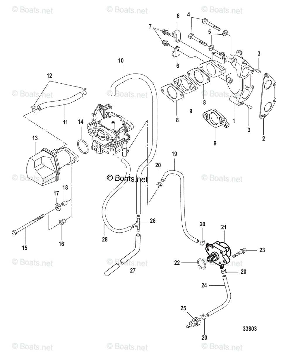 20 hp mercury outboard parts diagram