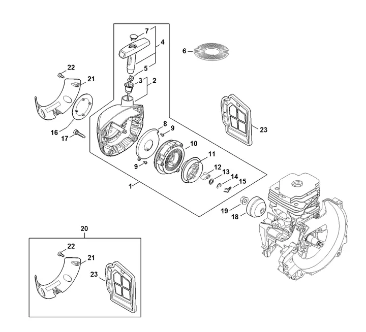 stihl km55r parts diagram