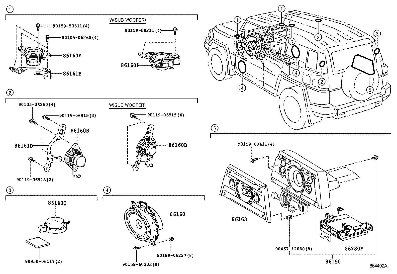 fj cruiser body parts diagram