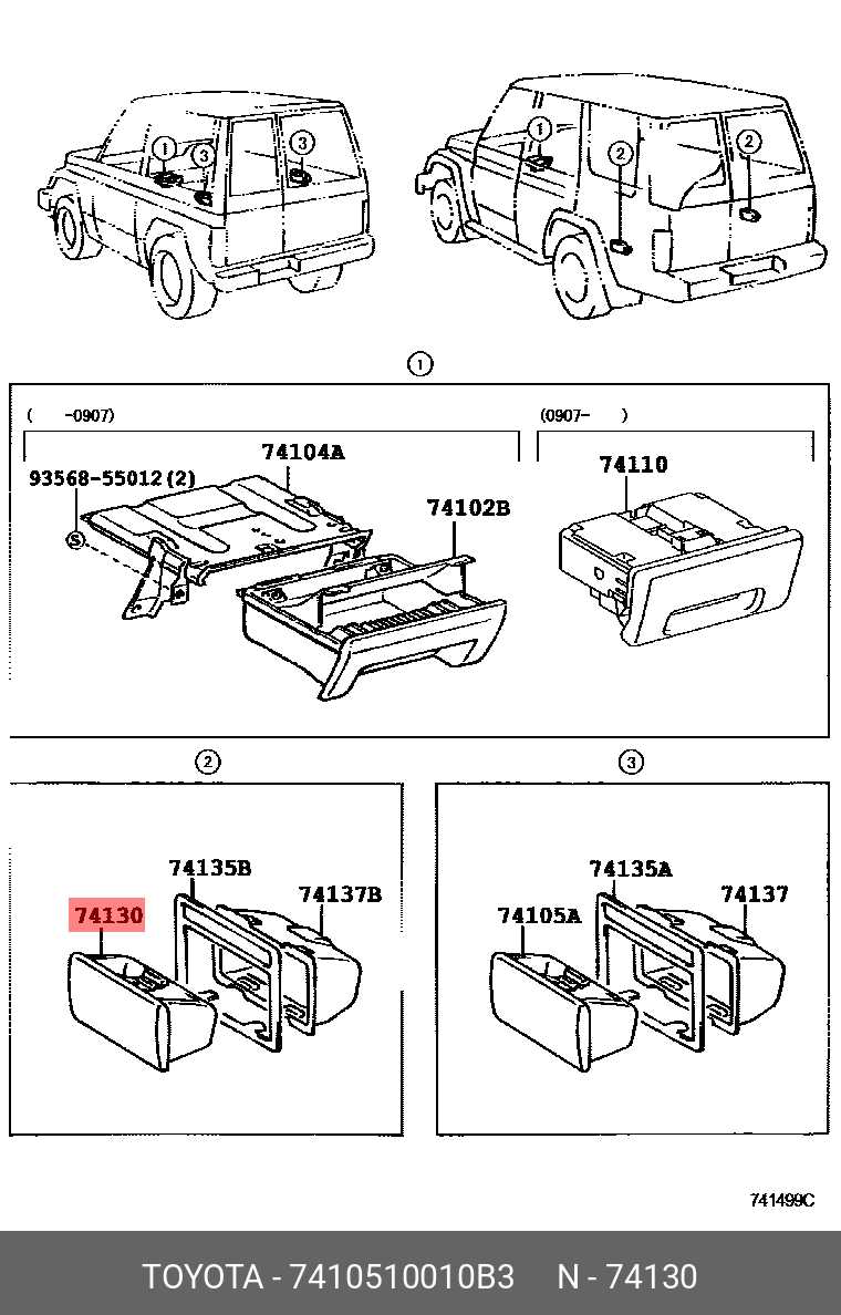 fj cruiser body parts diagram