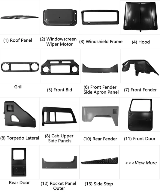 fj cruiser body parts diagram