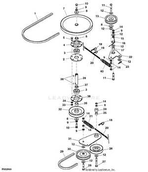 john deere l110 mower deck parts diagram