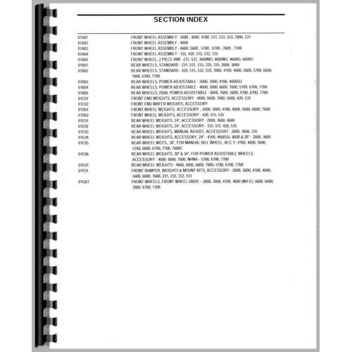 ford 4600 tractor parts diagram