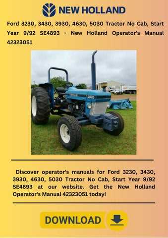 ford 5030 tractor parts diagram