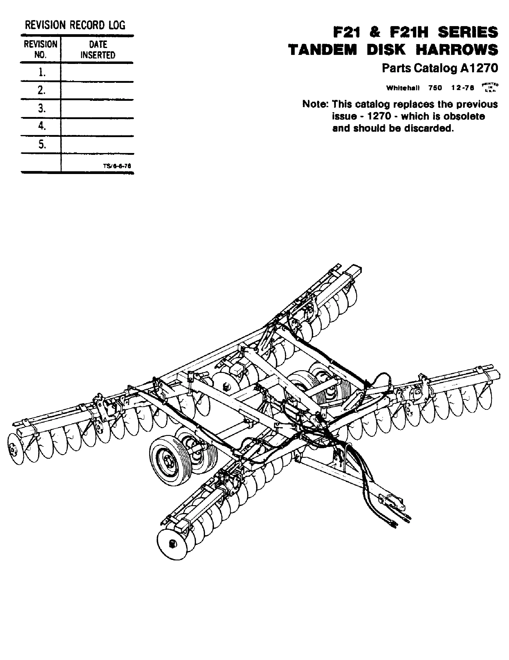 ford disc harrow parts diagram