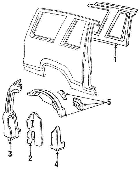 ford explorer body parts diagram