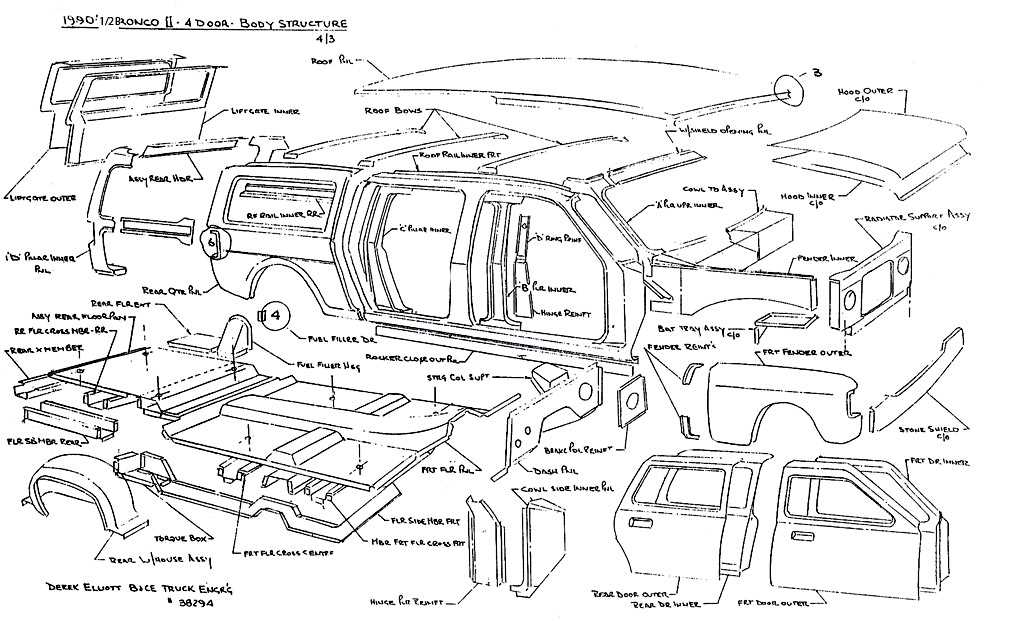 ford explorer body parts diagram