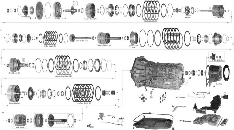 ford f 150 transmission parts diagram