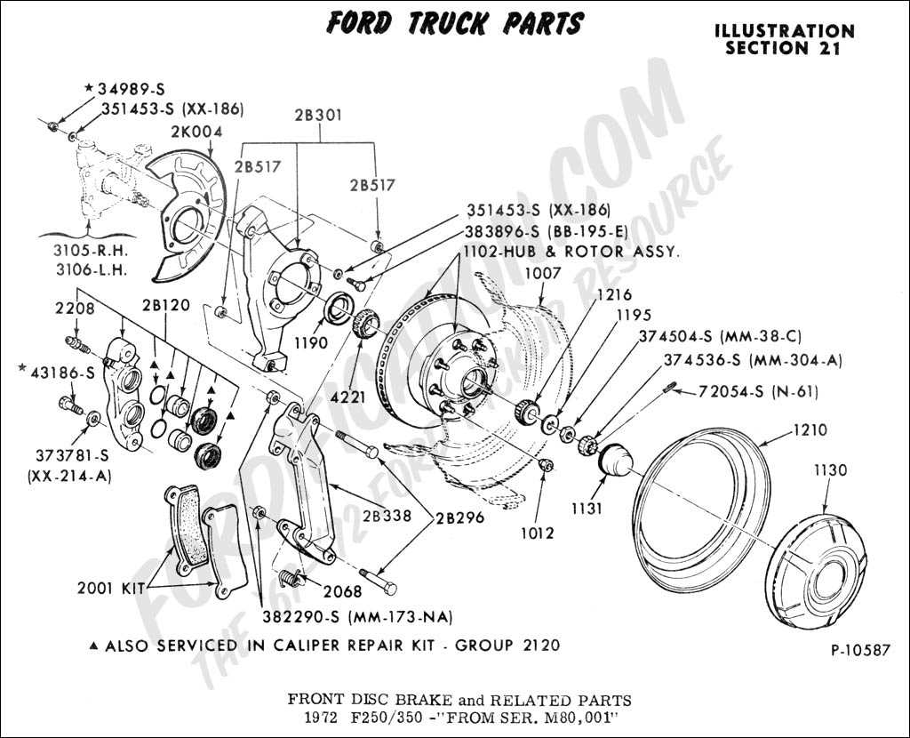 ford f150 brake parts diagram