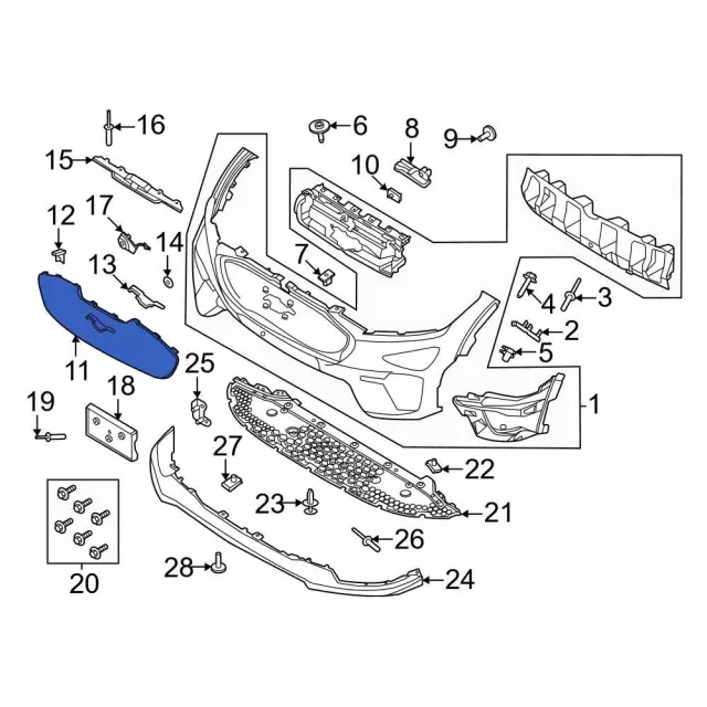 ford mustang parts diagram