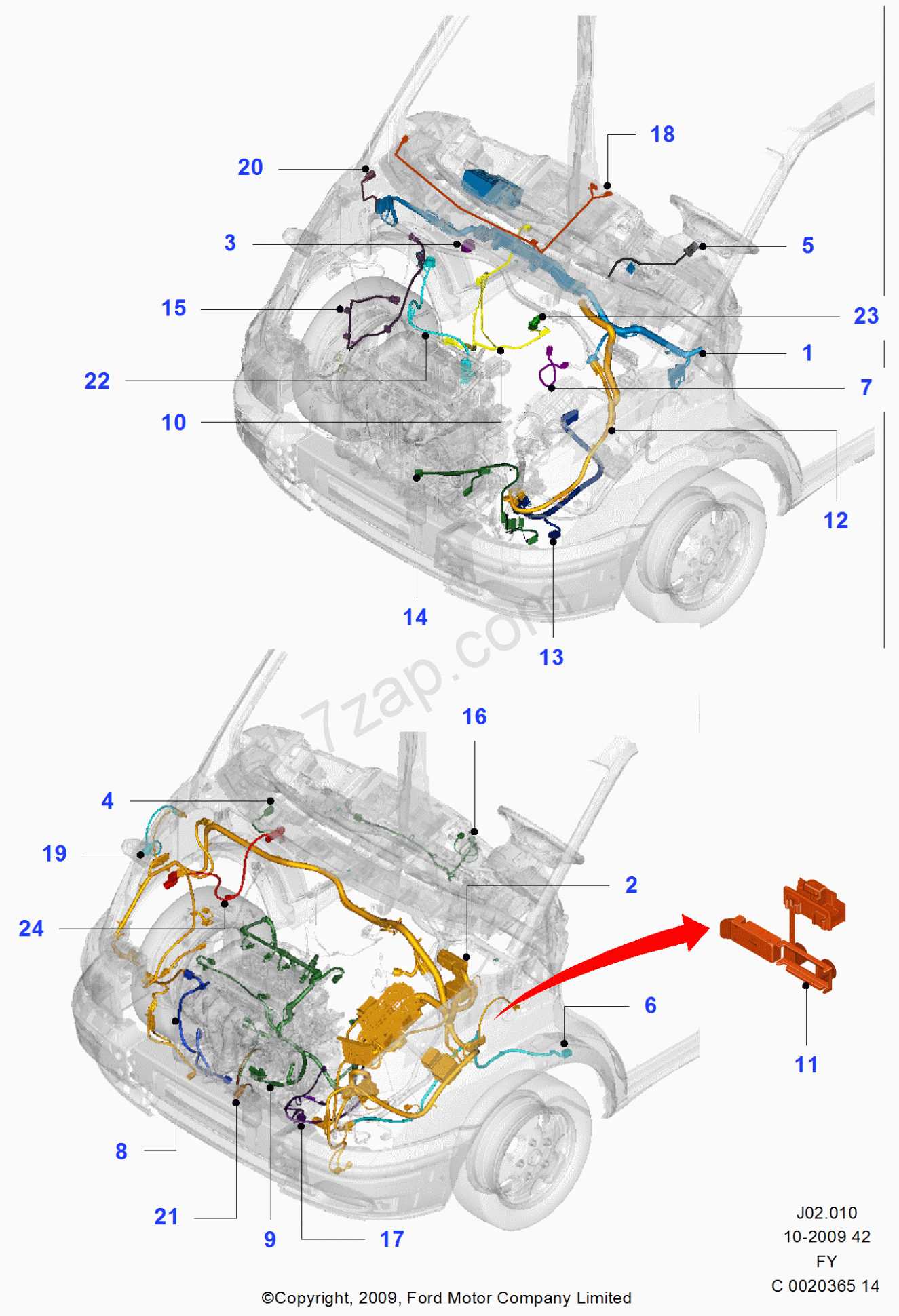 ford transit body parts diagram