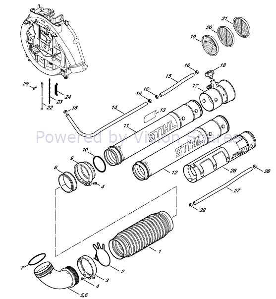 stihl sr450 parts diagram