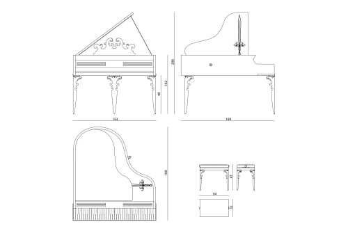 grand piano parts diagram