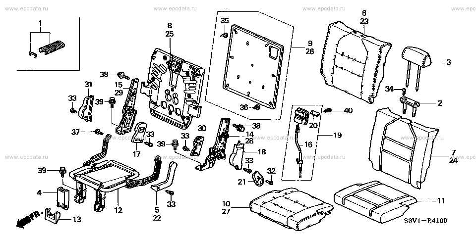 2014 honda pilot parts diagram