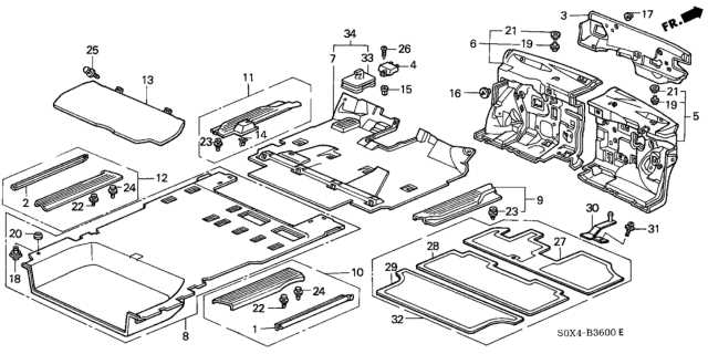 2002 honda odyssey parts diagram