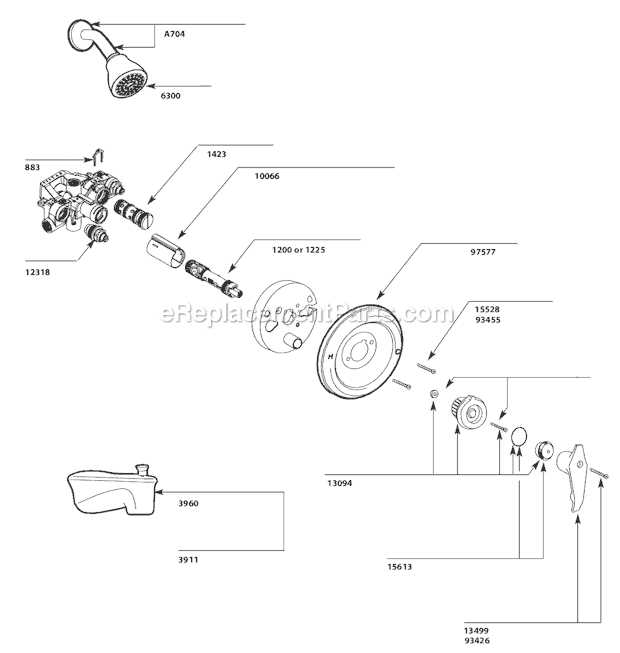 moen shower parts diagram