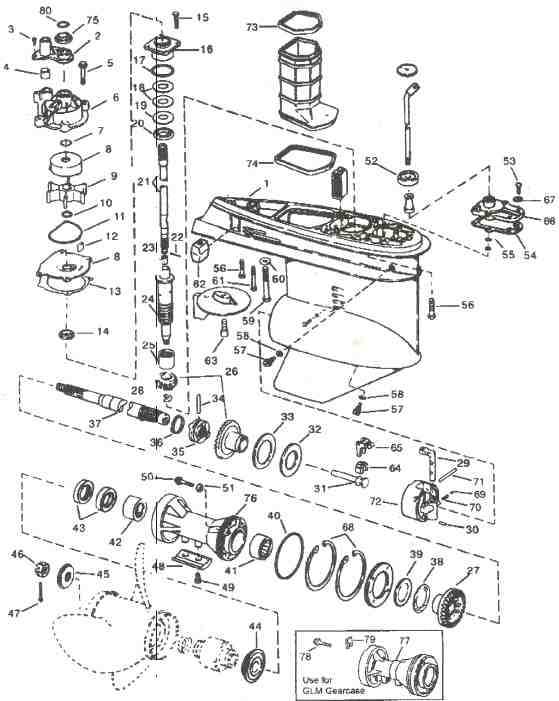 evinrude 115 parts diagram