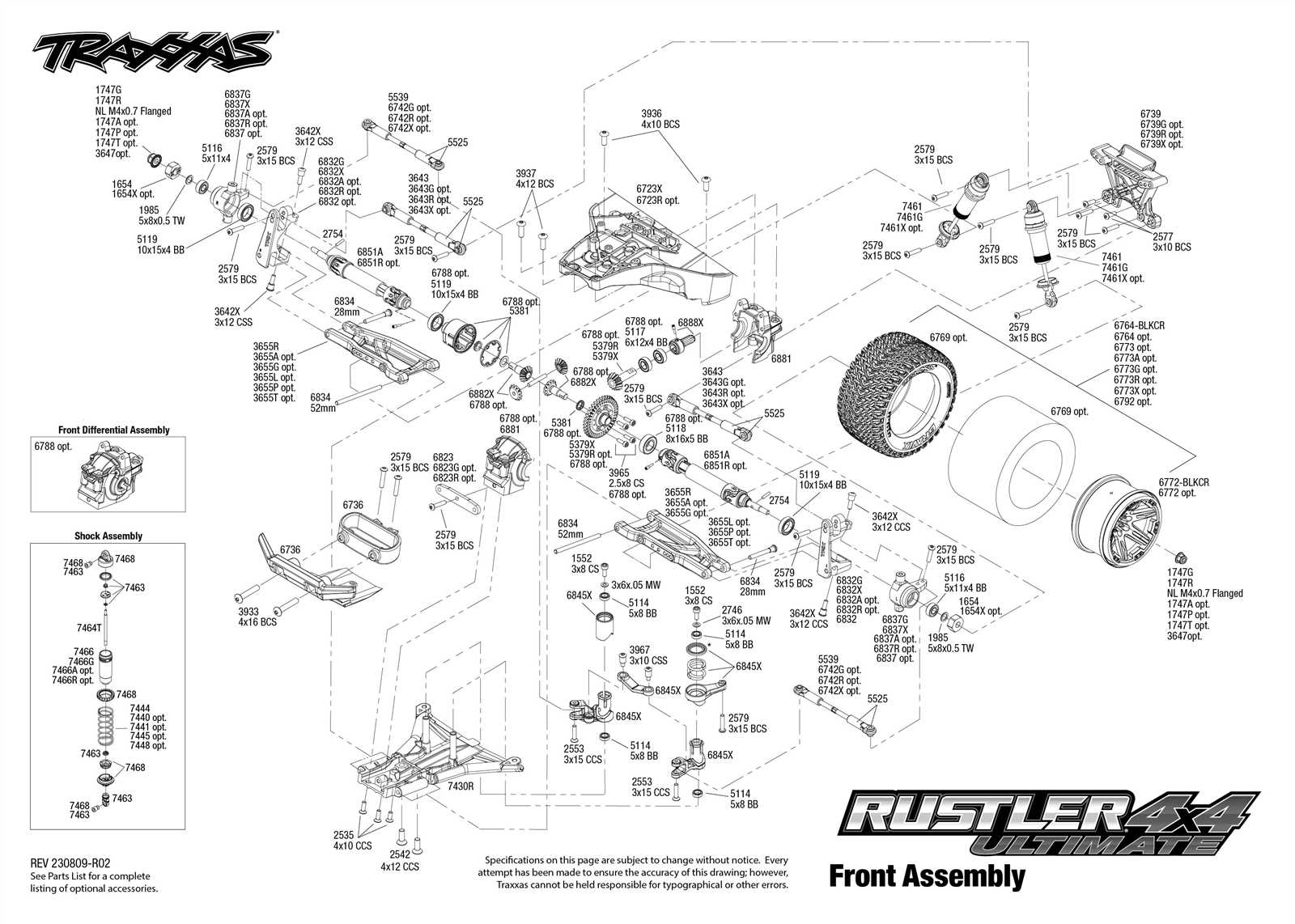 traxxas rustler 4x4 parts diagram