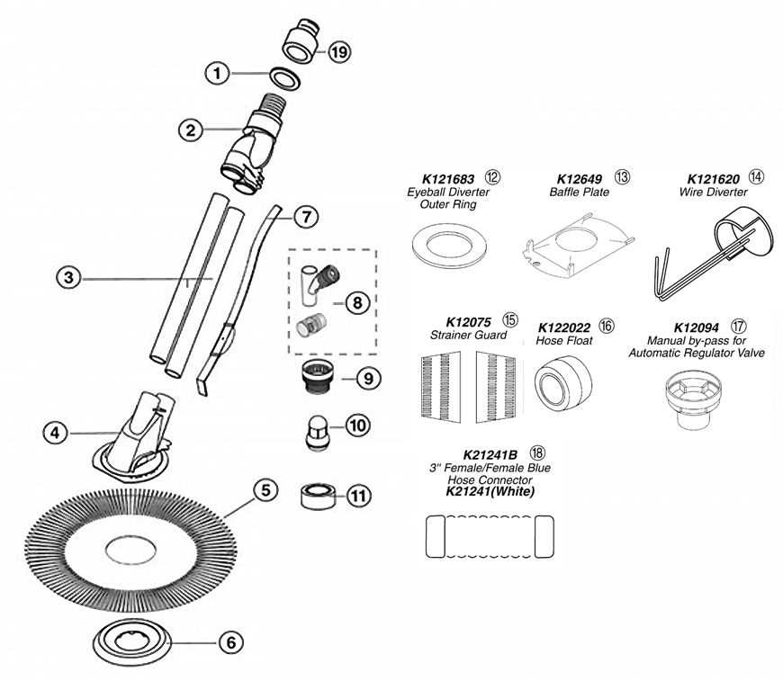 kreepy krauly parts diagram