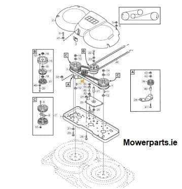 stiga mower parts diagram