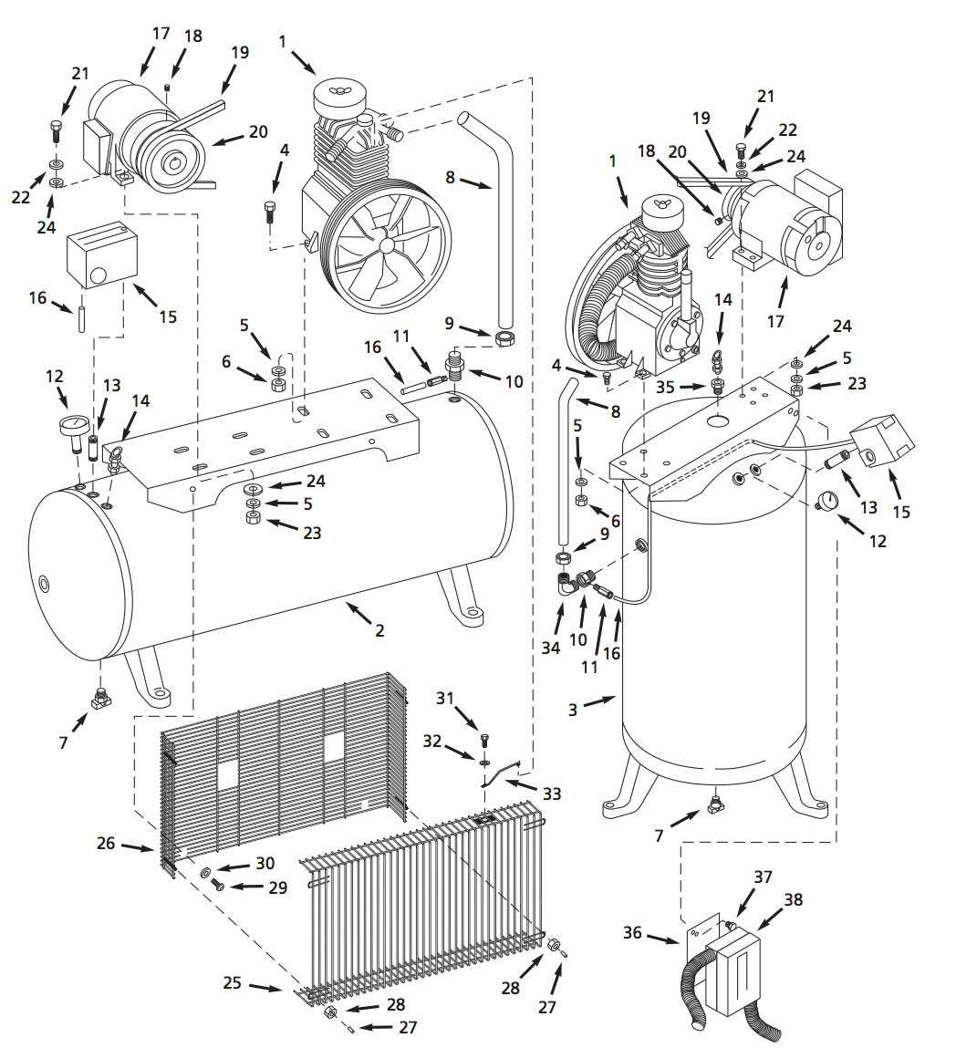 campbell hausfeld compressor parts diagram