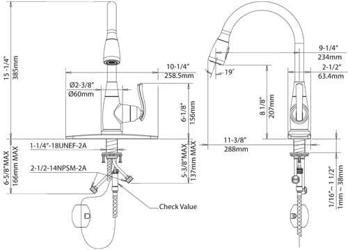 kraus kitchen faucet parts diagram