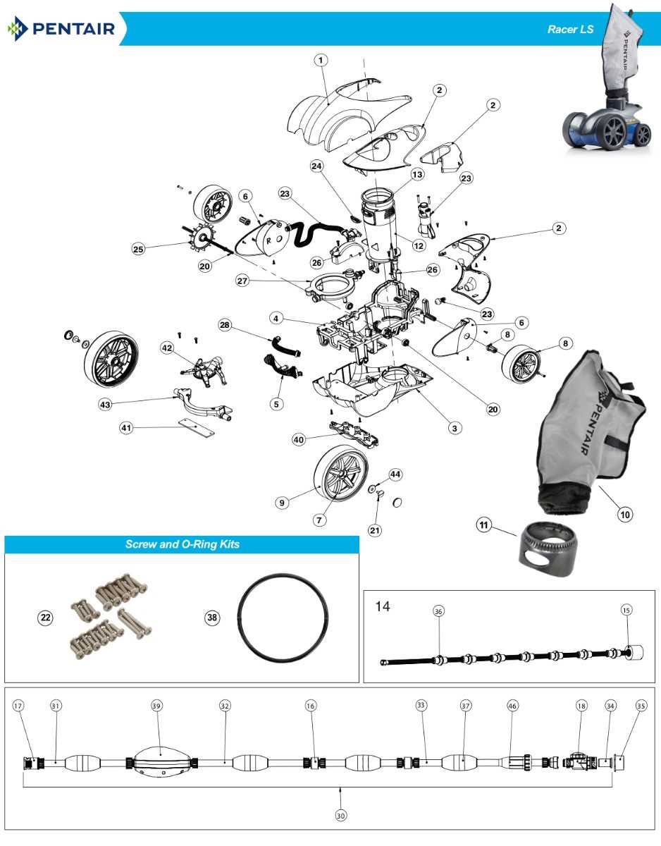 pentair racer parts diagram