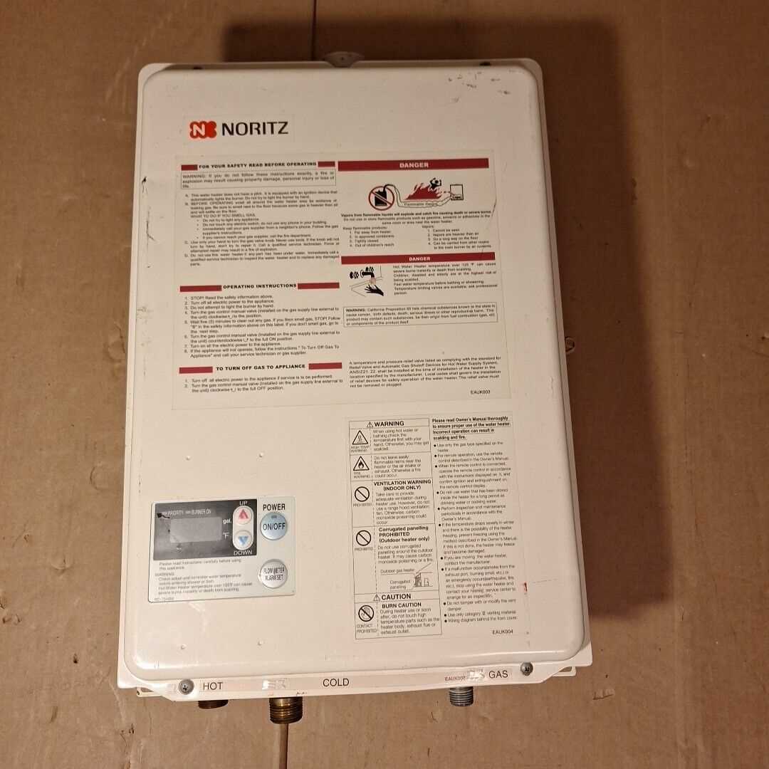 noritz n 0751m parts diagram