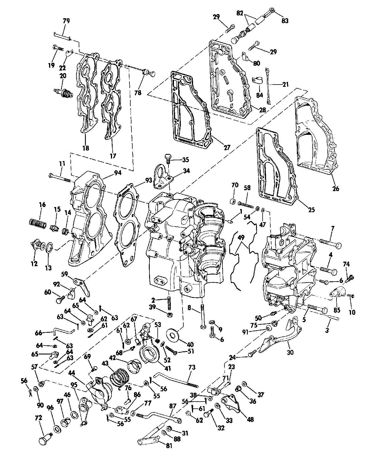 evinrude 40 hp parts diagram