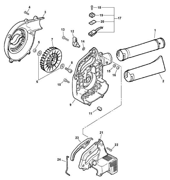 poulan pro leaf blower parts diagram