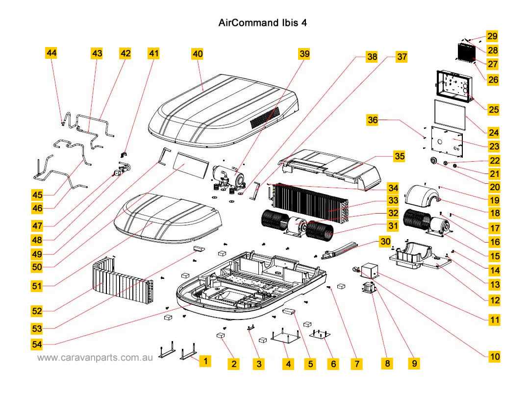 dometic rv air conditioner parts diagram