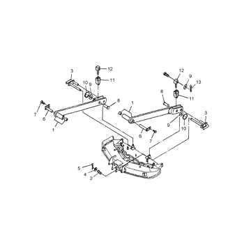 wheel horse 42 mower deck parts diagram