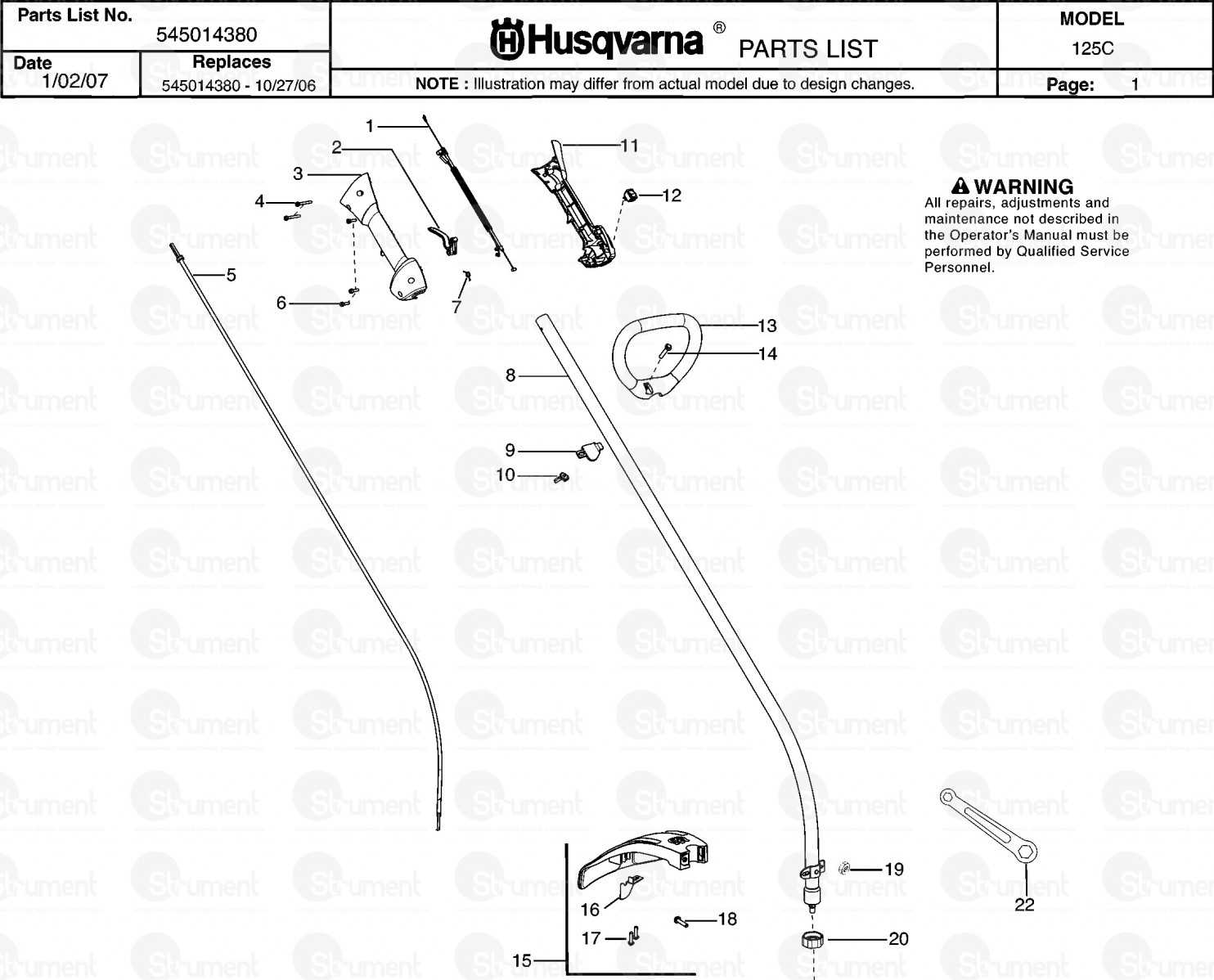 husqvarna 125r parts diagram