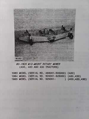 john deere 430 mower deck parts diagram