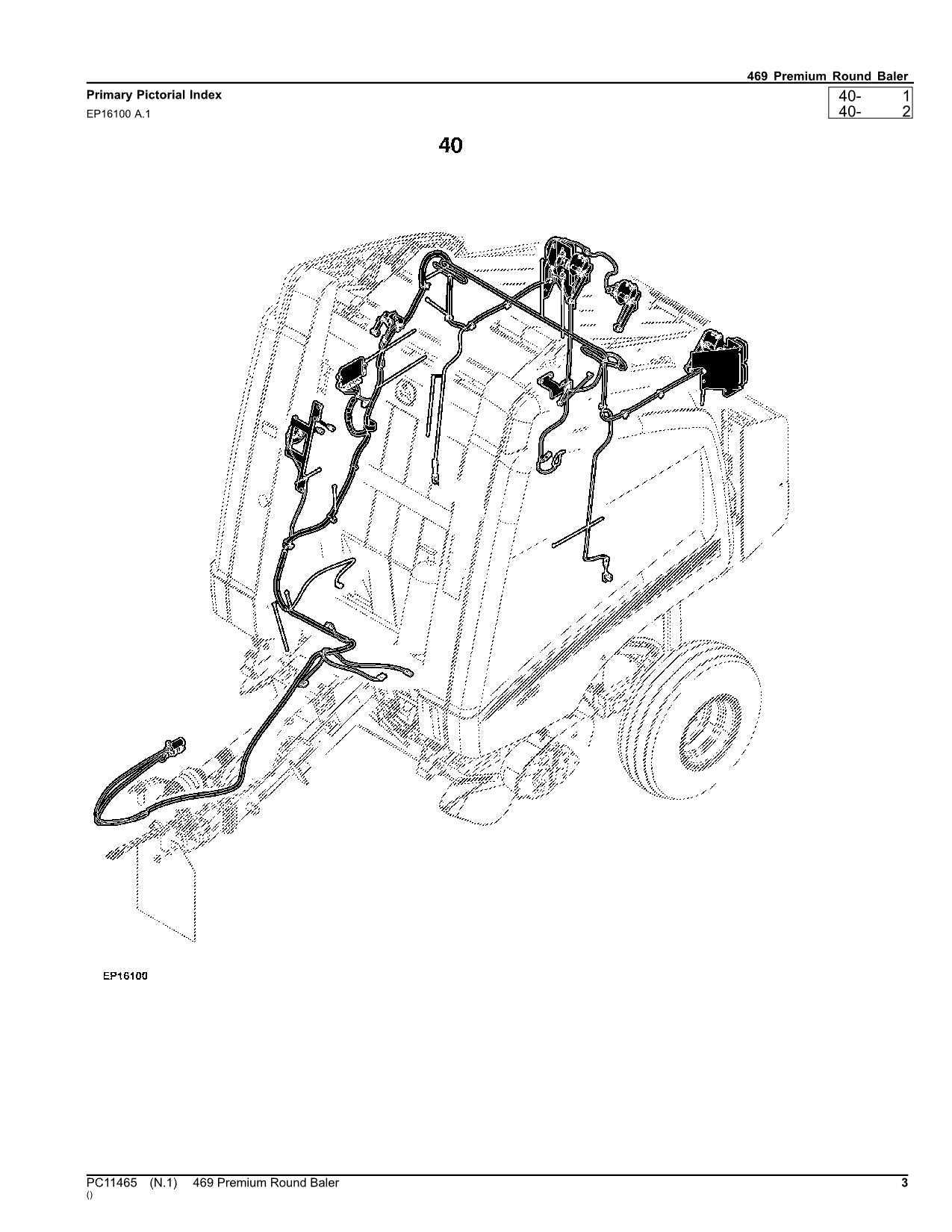 john deere baler parts diagram