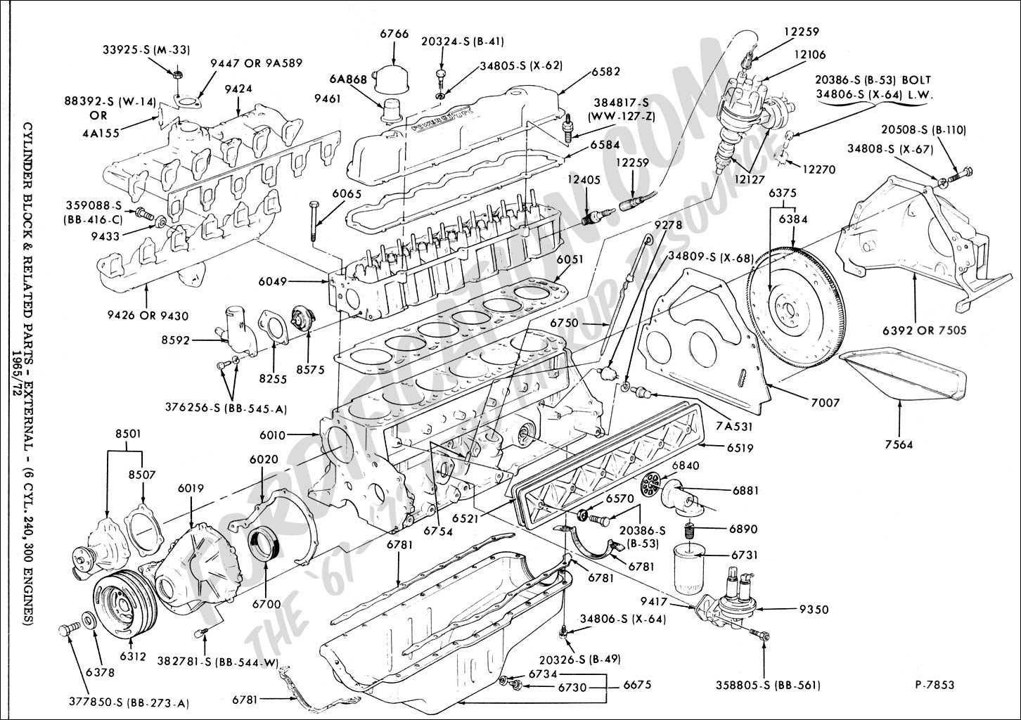 351 windsor parts diagram