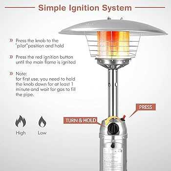 patio heater parts diagram