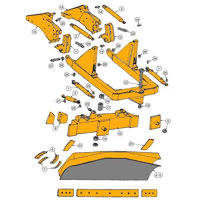 john deere 450 dozer parts diagram