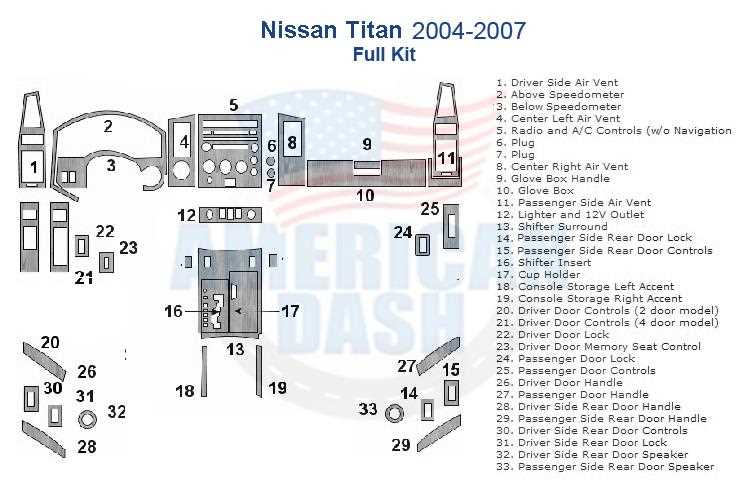 2007 nissan titan parts diagram