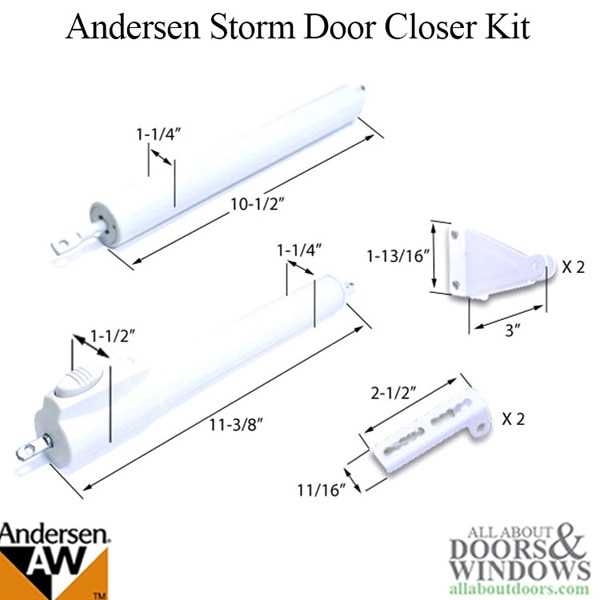 door closer parts diagram