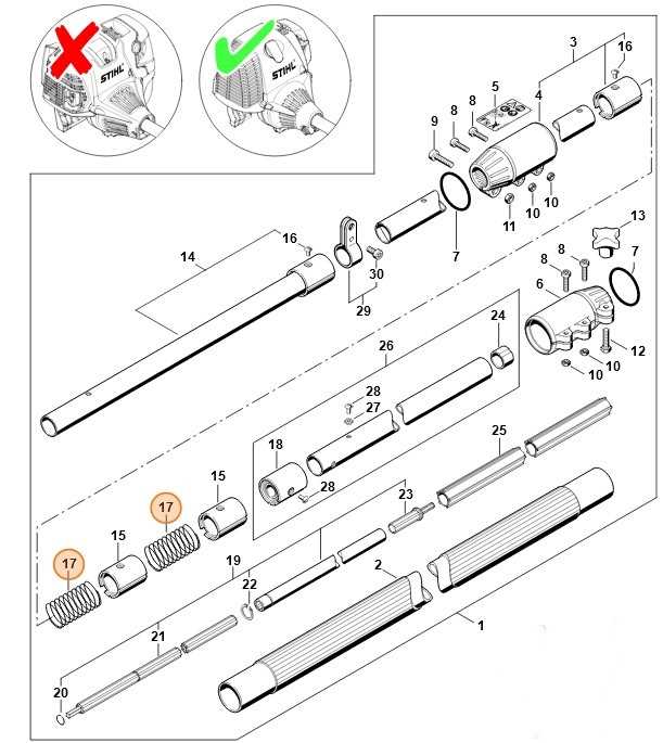 stihl ht 135 pole saw parts diagram