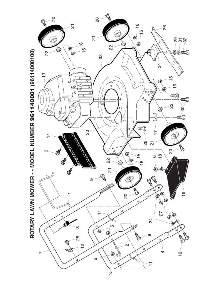 yardworks lawn mower parts diagram