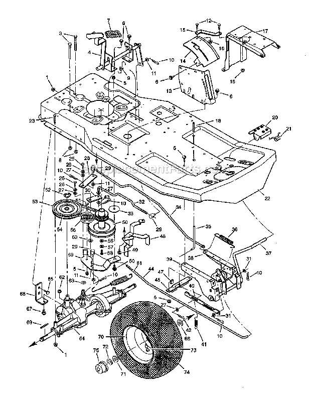 craftsman riding lawn mower engine parts diagram