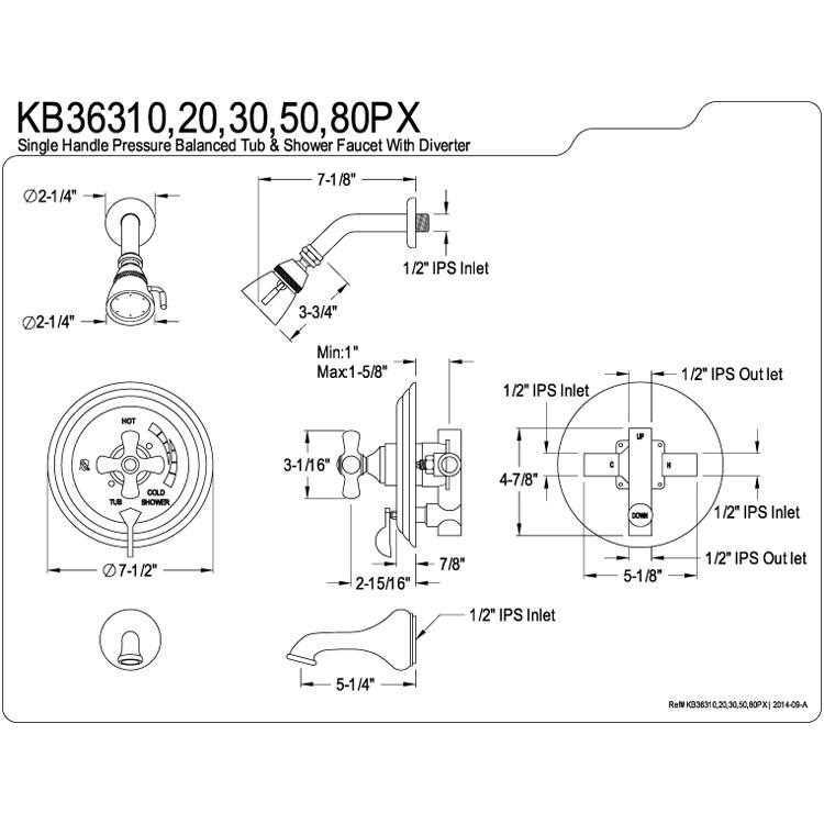 moen single handle shower faucet parts diagram