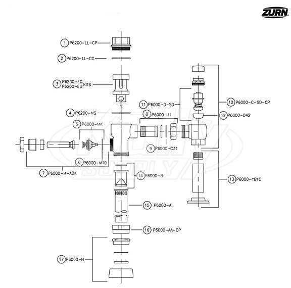 fill valve parts diagram