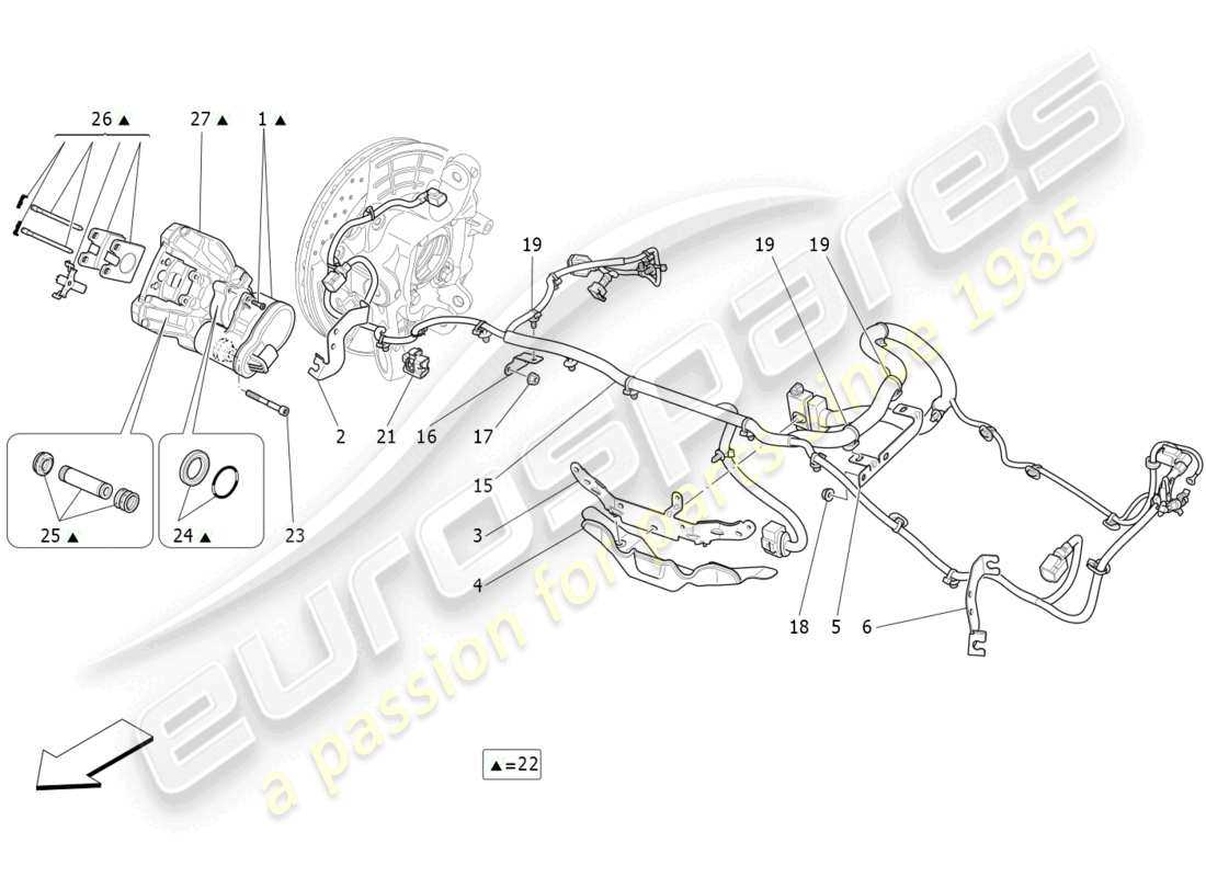 parking brake parts diagram