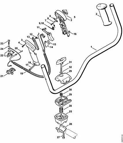 stihl lawn mower parts diagram